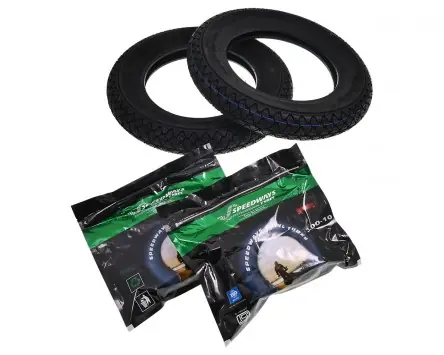 2 Reifen VEE RUBBER VRM054 3.00-10 50J TT 2 Schläuche Günstig