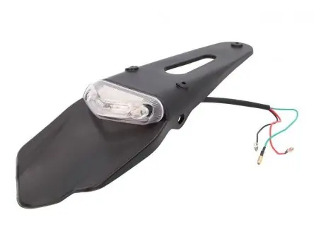 Kennzeichenträger mit Rücklicht LED weiß Supermotard, Enduro Sofort Bestellen