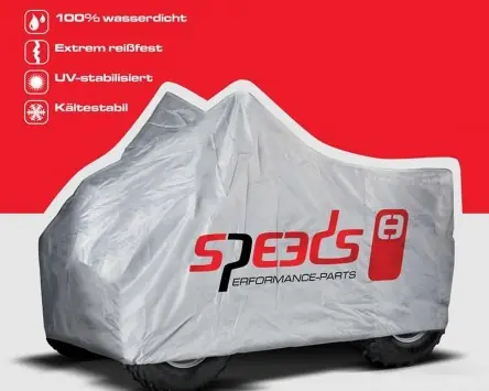 Abdeckplane Speeds Premium 226x127x120cm Größe L 100% Wasserdicht Plane Quadgarage Faltgarage Quad ATV MXU Schneller Versand