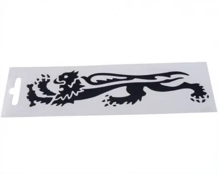 Sonderangebot Aufkleber MALOSSI Löwe schwarz links 16,6cm