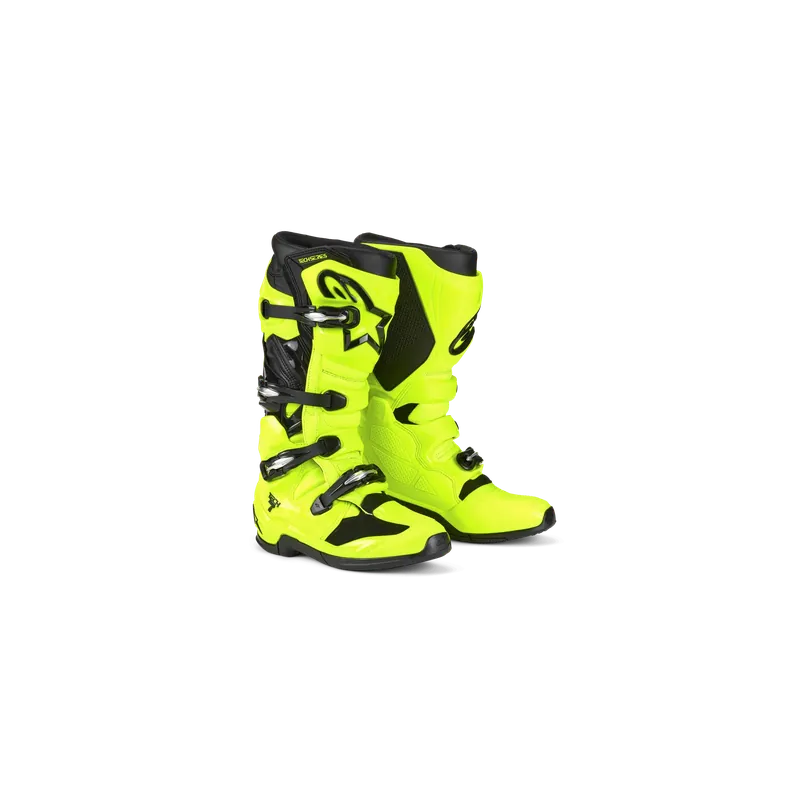Motocross Stiefel Alpinestars Tech 7 2025 Flow Yellow Black Sichere Zahlung