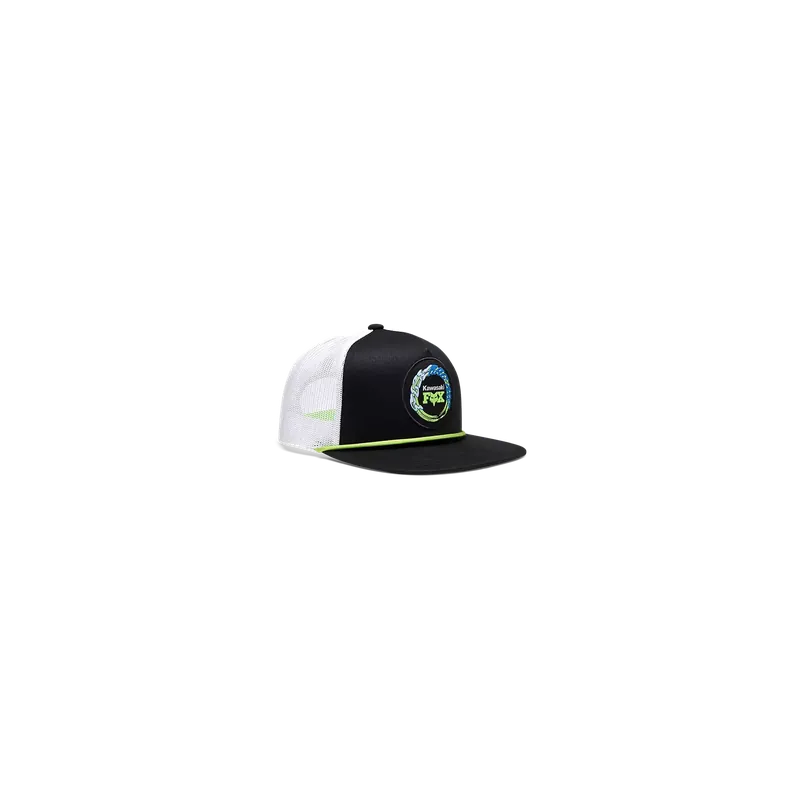 Fox Kawasaki Snapback Verstellbare Kappe Schwarz Sichere Zahlung