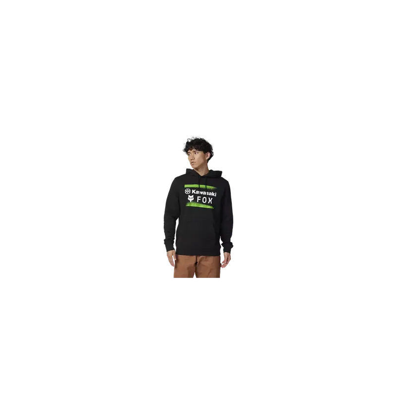 Finale Aktion Fox x Kawasaki Kapuzenpullover schwarz
