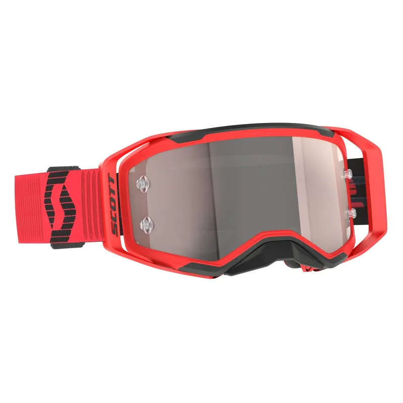 Highlight Crossbrille Scott Prospect 2.0 schwarz Rot Chromo Works Silver Linse