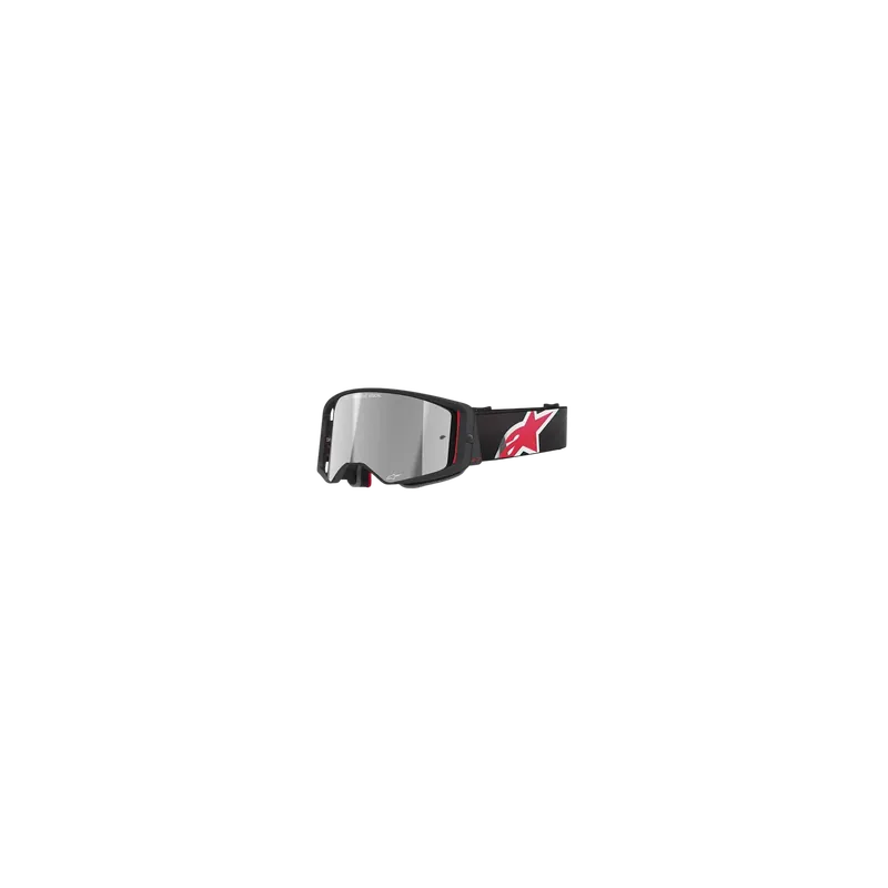 Zertifiziert Mx Crossbrille Alpinestars Supertech Corp Absolute Schwarze Rot Spiegellinse