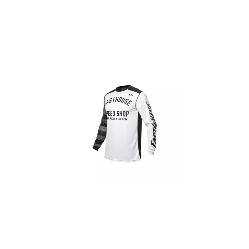 Aktuell Jugend Trikot Fasthouse Carbon 24.1 Eternal Weiß/Schwarz