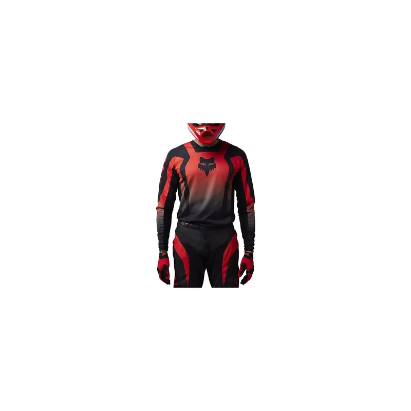 Meistverkauft Crossbekleidungsset FOX 180 Lean 2025 Fluo Rot