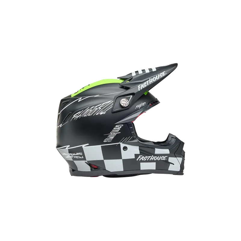 Meistverkauft BELL Moto-9S FLEX Fasthouse SMOKEBOMB Helm halbglänzend Schwarz/Fluogelb