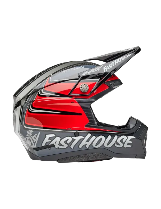 Helm BELL Moto-10 Spherical Fasthouse DITD 25 Grau/Rot Solange Der Vorrat Reicht