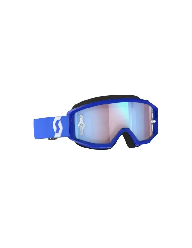 Begrenztes Angebot Crossbrille Scott Primal blaue/weiss with blaue chrome works lens