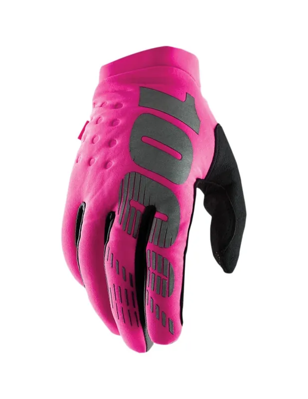 Winter Handschuhe 100% Brisker Neon Pink Highlight