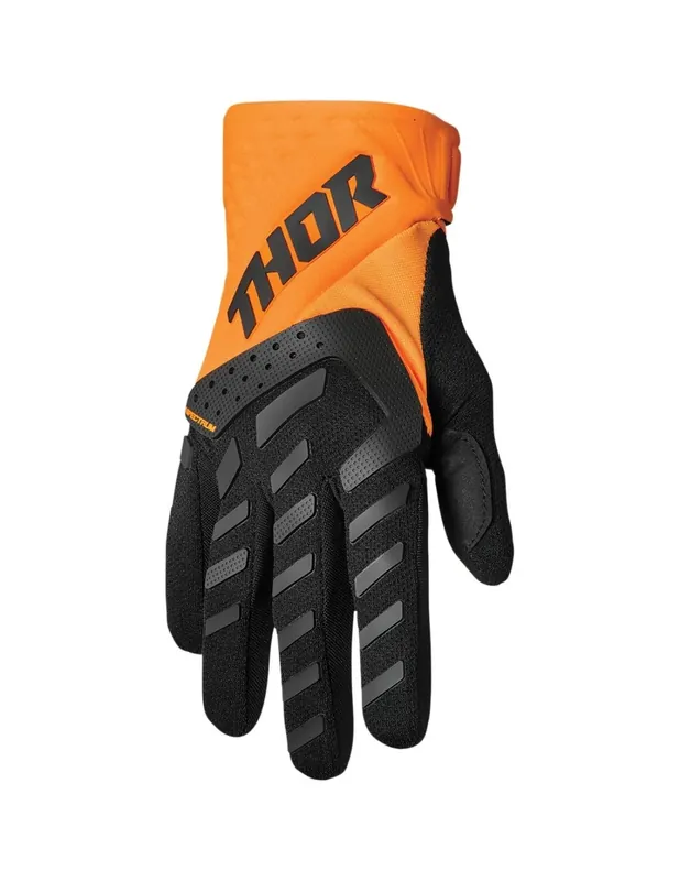 Handschuhe Thor Spectrum Youth Orange schwarz Highlight