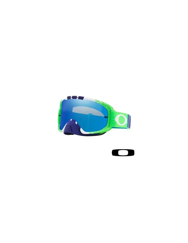 Crossbrille O2 MX Pinned Race grün-blau with Ice Iridium Lens Letzte Chance