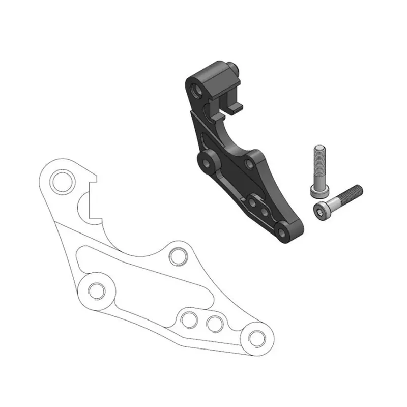 Saisonangebot Moto-Master Bremssattel-Adapter Oversize Dakar 298 mm Ø
