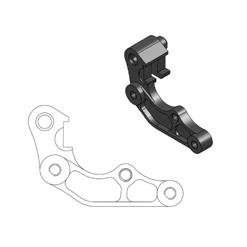 Beliebt Moto-Master Bremssattel-Adapter Oversize MX 260 mm Ø