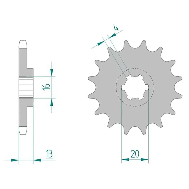 Sonderangebot AFAM Ritzel 428 f. TM 80/85 16 Zähne
