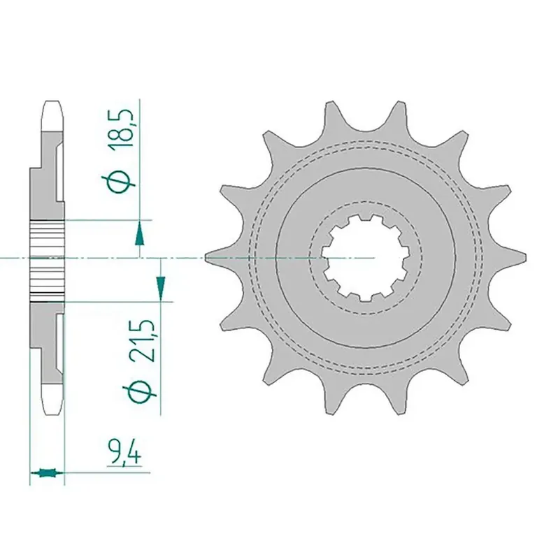 AFAM Ritzel 520 f. CR500 86-87 14 Zähne Neue Ware