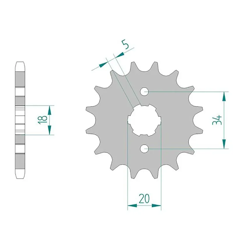 AFAM Ritzel 428 17 Zähne Markenprodukt