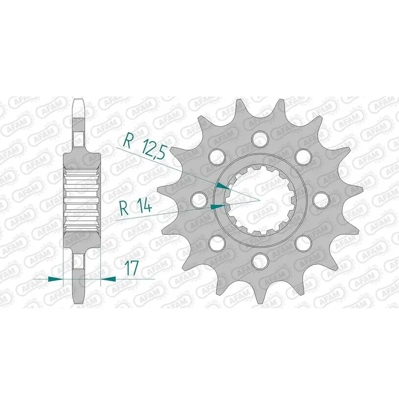 AFAM Ritzel 520 Sport 14 Zähne Neue Kollektion