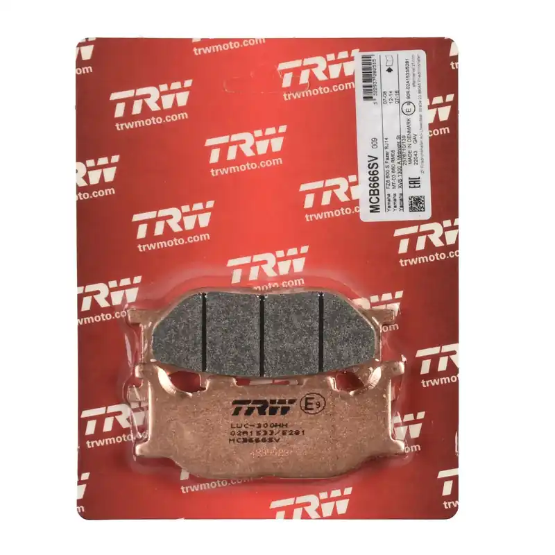 Zertifiziert TRW Bremsbelag Sinter Street