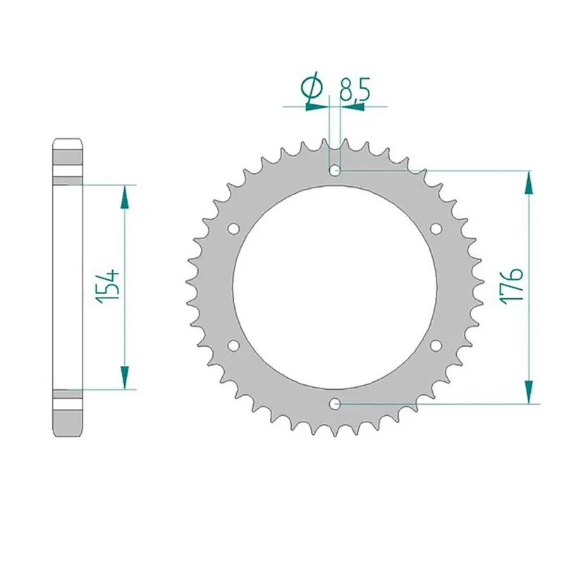 Bestseller Esjot Kettenrad 10607-42 STAHL 530 42 Zähne