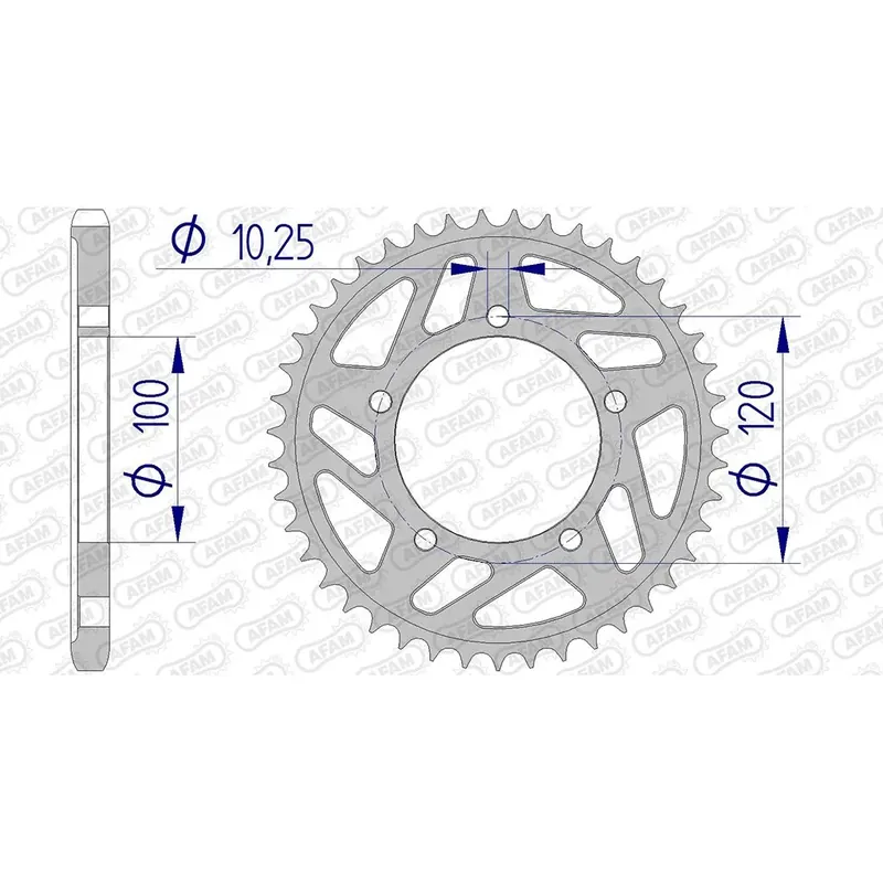 AFAM Kettenrad ALU 525 41 Zähne Ausverkauf