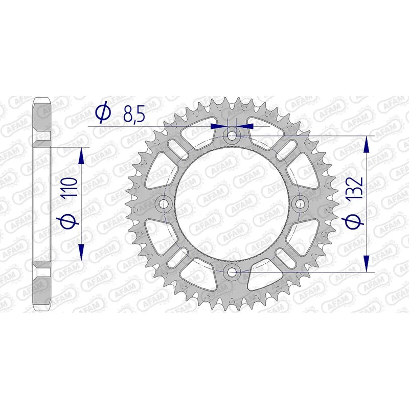 Online Kaufen AFAM Kettenrad ALU 428 S/C