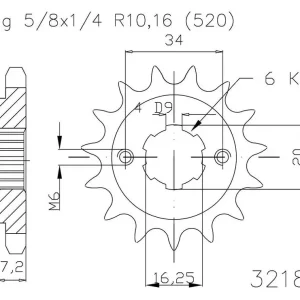 Heißes Angebot Esjot Ritzel 520 13 Zähne