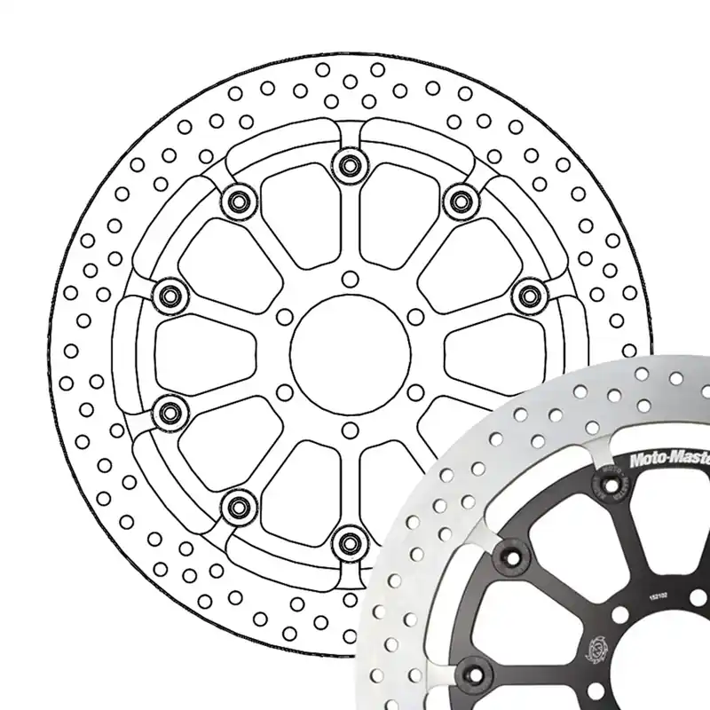 Neue Ware Moto-Master Bremsscheibe Halo T-Floater Racing - 6,0 mm PVM Rad