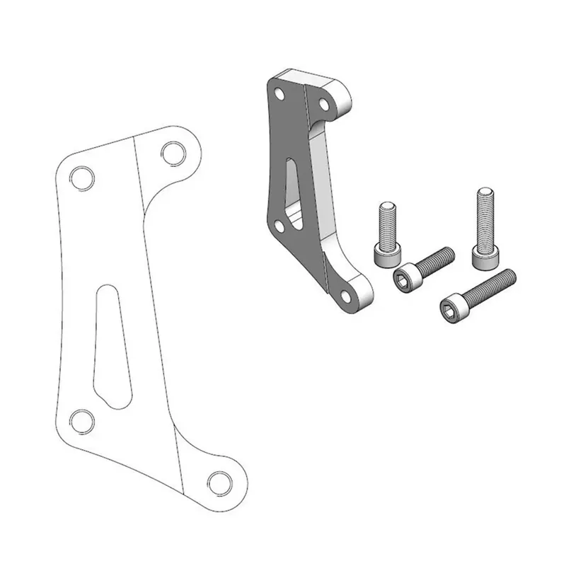 Moto-Master Bremssattel-Adapter Supermoto Racing Adapter 300 mm Ø Preisreduziert