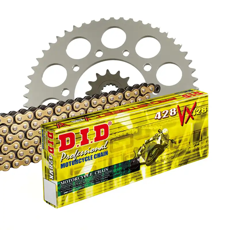 Markenprodukt DID Kettensatz für Aprilia RS4 125 (J.Juan Bremse) 14-16 428 VX Kettenkit