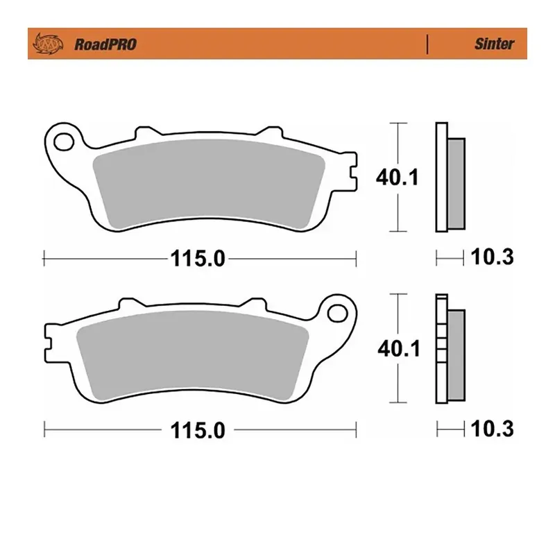 Moto-Master Bremsbelag RoadPRO Sinter hinten Rabatt