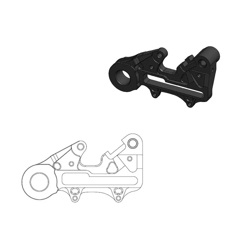Moto-Master Bremssattel-Adapter hinten f. OEM 220 mm Ø 22mm Achse Nur Heute