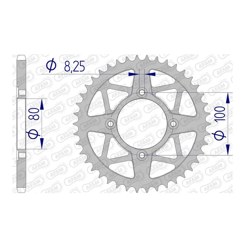 Begrenztes Angebot AFAM Kettenrad ALU 520 39 Zähne