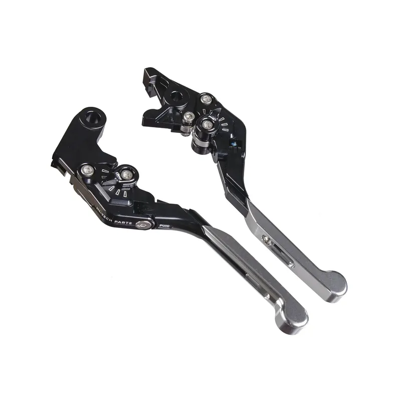 PUIG Bremshebel + Kupplungshebel Set v4 lang silber (für Yamaha Tenere 700 ABS 24 ) Must-Have