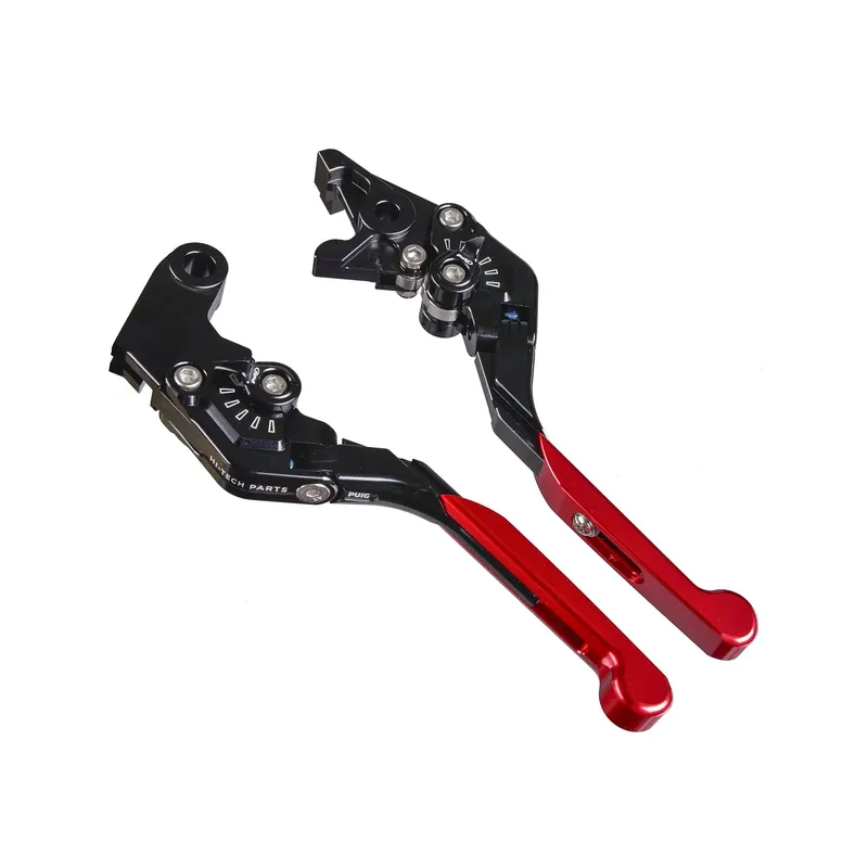 PUIG Bremshebel + Kupplungshebel Set v3 lang rot (für Ducati Panigale V4 SP2 1103 3D/5D 22-23 ) Top-Seller