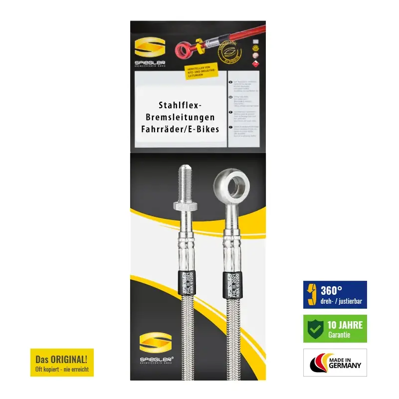 Preiswert Stahlflex Bremsleitung für Tektro Auriga Tune (Vorne)