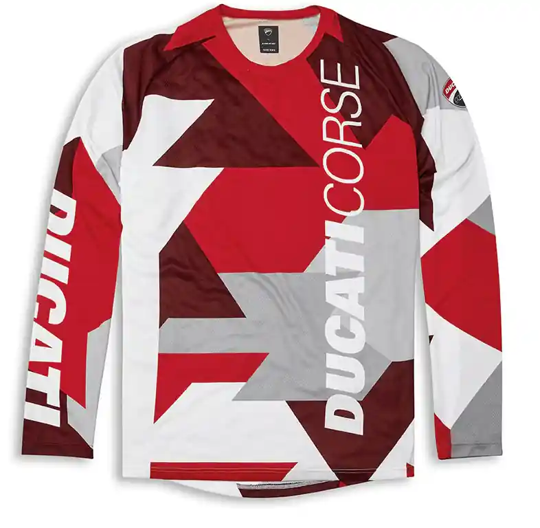 Ducati Langarm-Funktionsshirt FAHRRAD D.C. LANGARM Heißes Angebot
