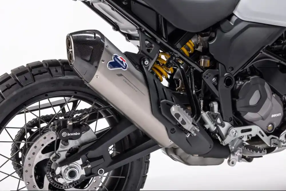 Solange Der Vorrat Reicht Ducati Schalldämpfer ABE DESERT X 2023 - 2026