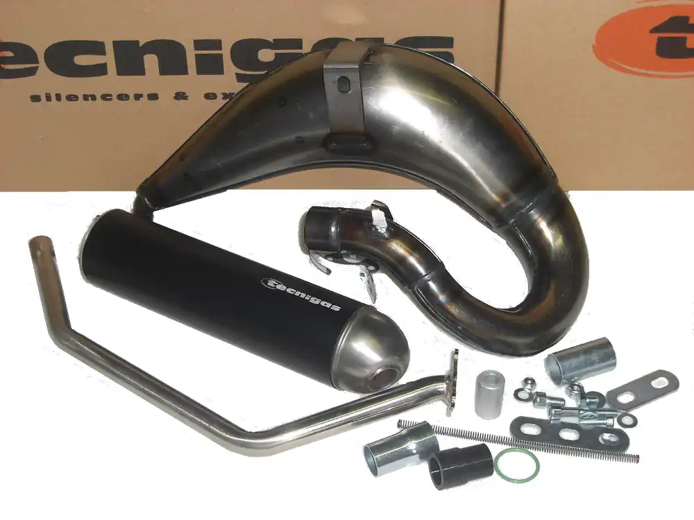Beliebt Auspuff Tecnigas E-NOX Steel MBK Malaguti Peugeot XPS Yamaha DT 50 AM6