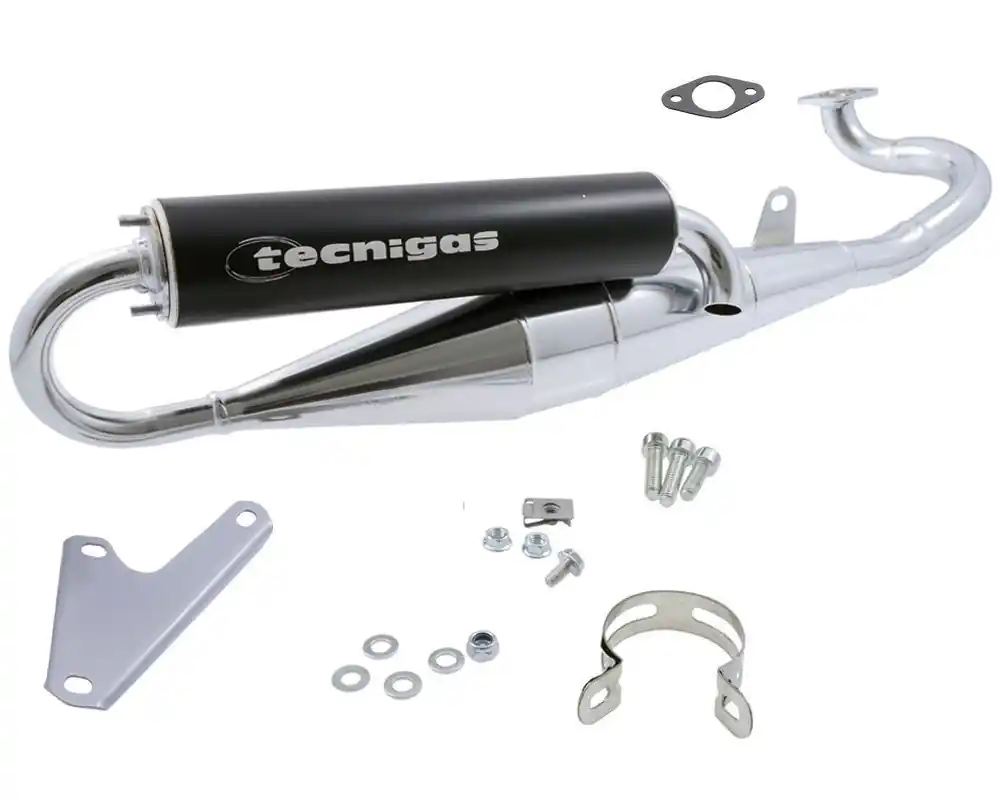 Begrenztes Angebot Auspuff Tecnigas Next-R Chrom Aprilia Benelli Italjet Yamaha 100 2T