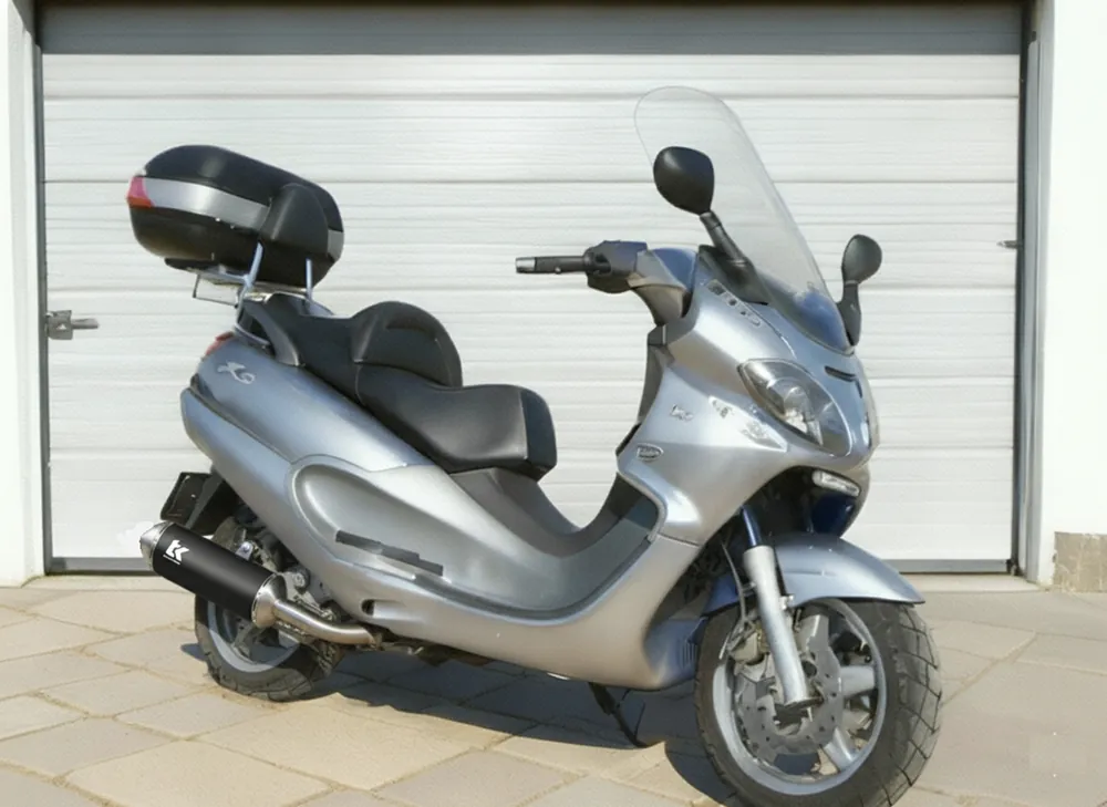 Schnäppchen Turbo Kit Edelstahl Sport Auspuff Piaggio X9 125 150 LC 2000 - 2009