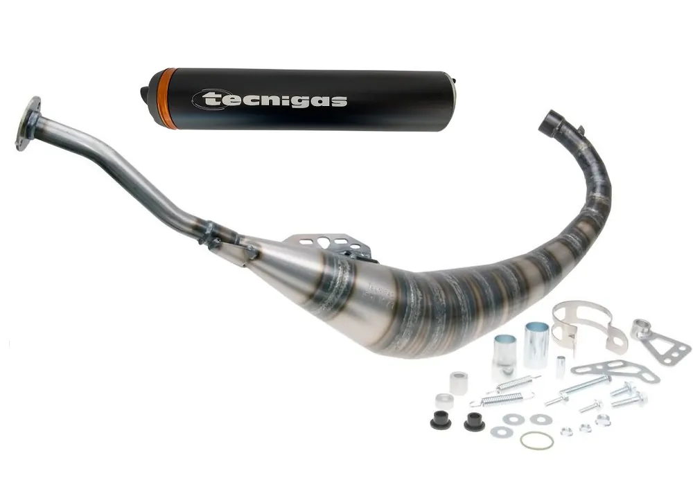 Markenware Auspuff Tecnigas E-BOX (G-Box) Racing Aprilia MBK Rieju Yamaha 50 AM6