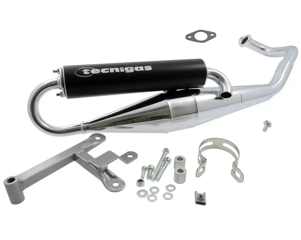Sport Auspuff Tecnigas Next-R chrom Kymco Yager SYM Jet liegend 50 2T Neuheit