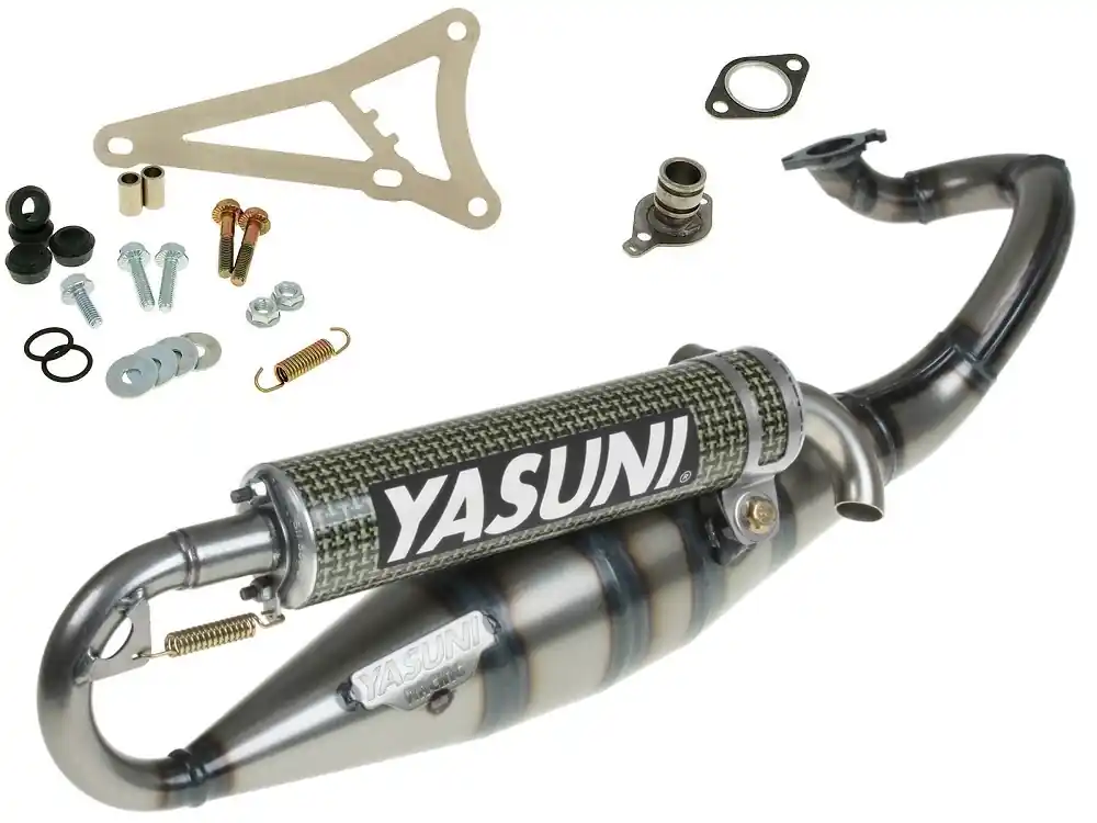 Günstig Auspuff Yasuni Scooter R Kevlar-Carbon Aprilia Beta MBK Yamaha 50 2T