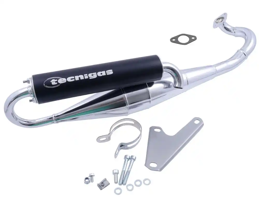 Geprüft Sport Auspuff Tecnigas Next-R chrom Aprilia Suzuki Katana Morini 50 2T