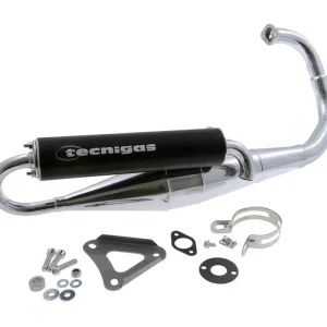 Auspuff Tecnigas Next R Sport Chrom Aprilia Yamaha 50 2T Minarelli Geprüft