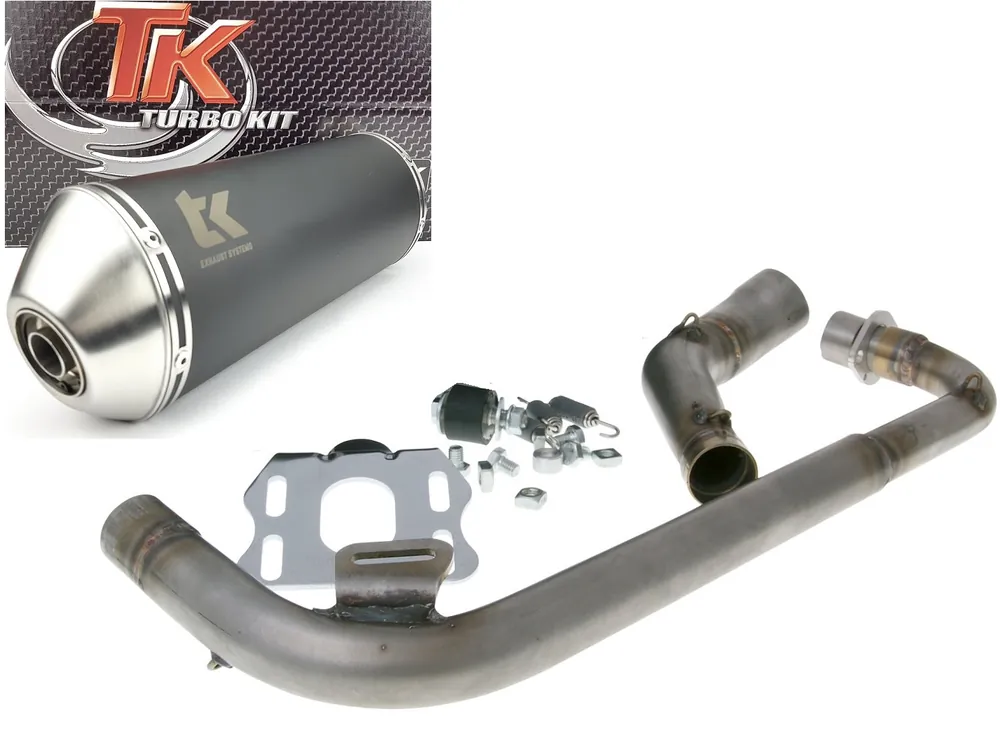 Garantierte Lieferung Turbo Kit Max Edelstahl Sport Auspuff Honda MSX 125 Grom Auspuffanlage
