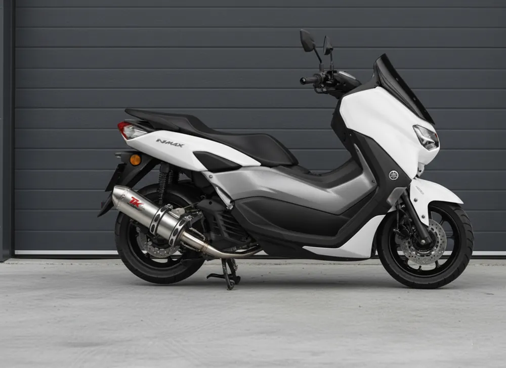 Kracherpreis Turbo Kit Edelstahl Sport Auspuff Yamaha N-Max Nmax 125 ab 2015