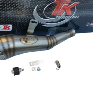Turbokit GP Slip-On Edelstahl Sport Auspuff KTM Duke 125i 200 17-20 4T Preisknaller